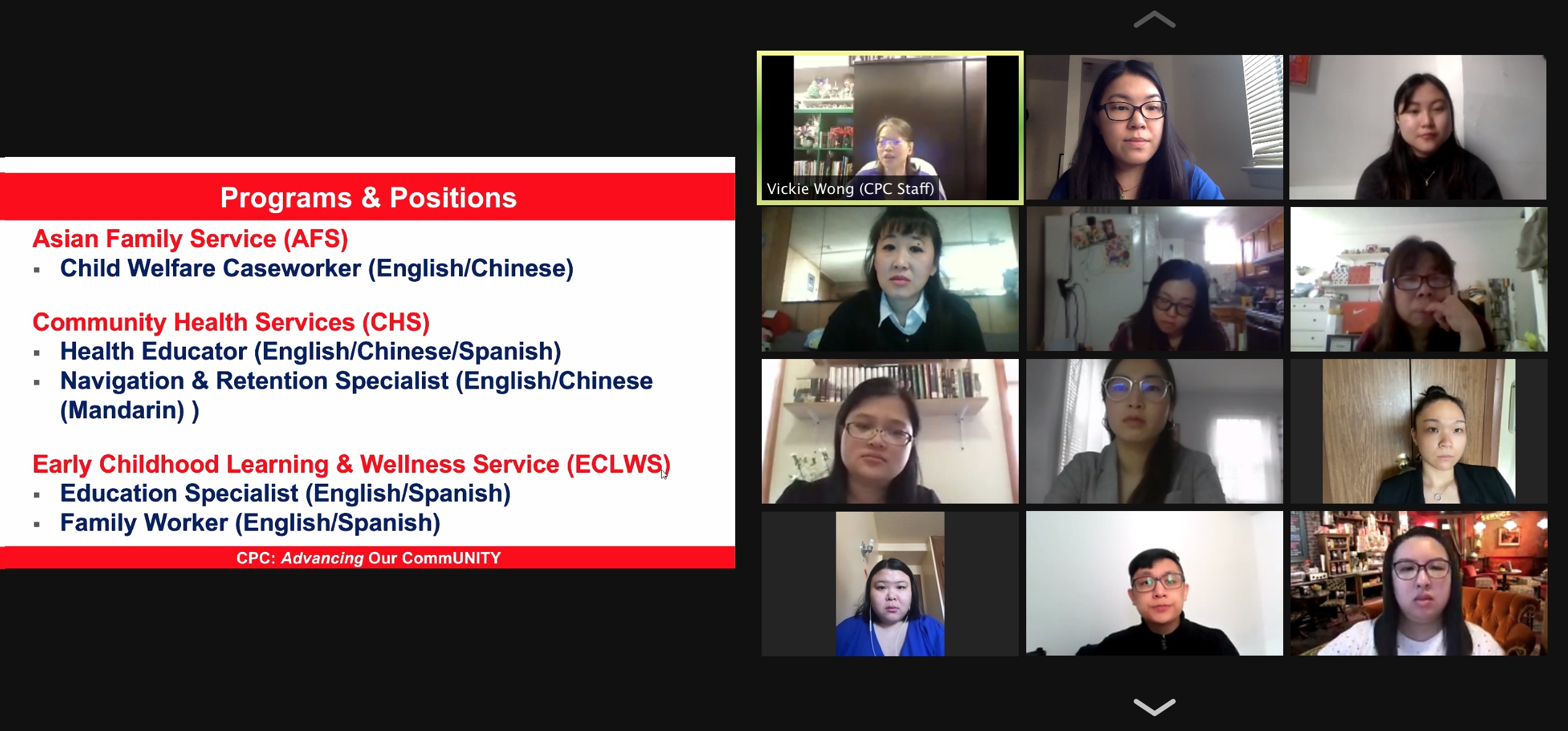 Career Center Holds Virtual Job Fair ChineseAmerican Planning Council